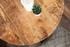Round Side Table Fortress Loft 40cm Mango Wood Natural