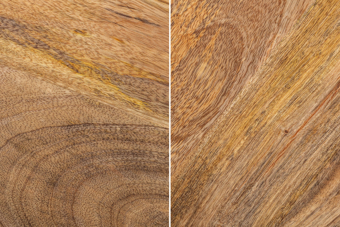 Set Of Two Round Nesting Coffee Tables Vienna 50cm/70cm Mango Wood Natural