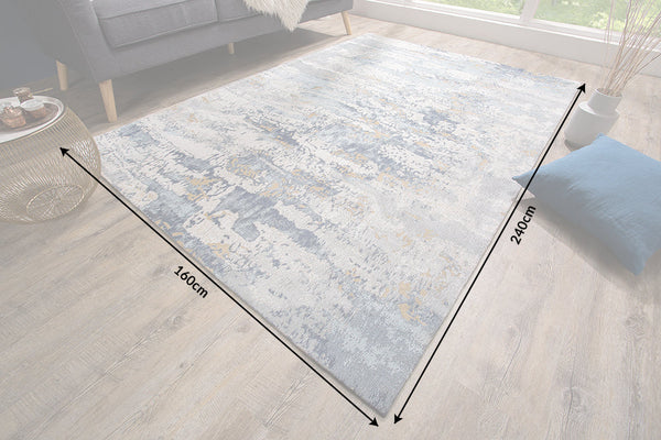 Rug Abstract 240x160cm Cotton Blue