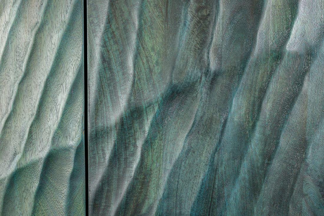 Sideboard Fossil 177cm Mango Wood Turquoise