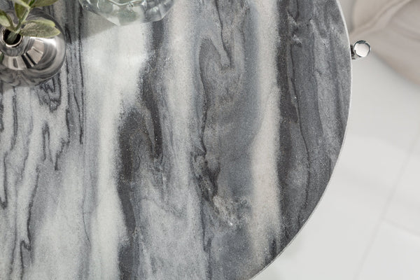 Round Side Table Talisman II 53cm Marble Grey