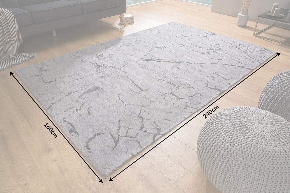 Rug Fragments 240x160cm Cotton Grey