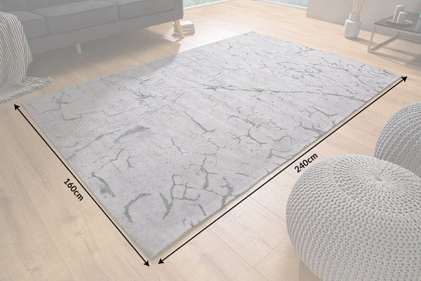 Rug Fragments 240x160cm Cotton Grey