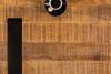 Coffee Table Blacksmith Asymmetrical 100cm Mango Wood Natural