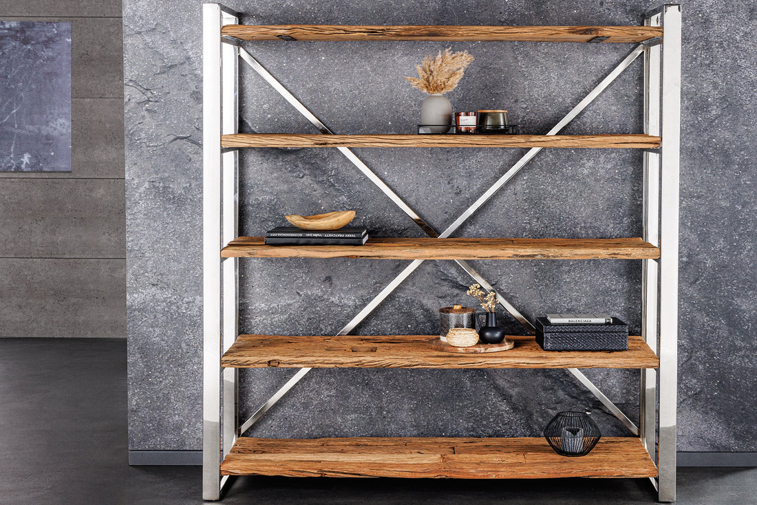 Shelf Rack Barracuda 183cm Recycled Wood Brown