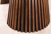 Round Extendable Dining Table Yoko 120-160-200cm Oak Wood Brown