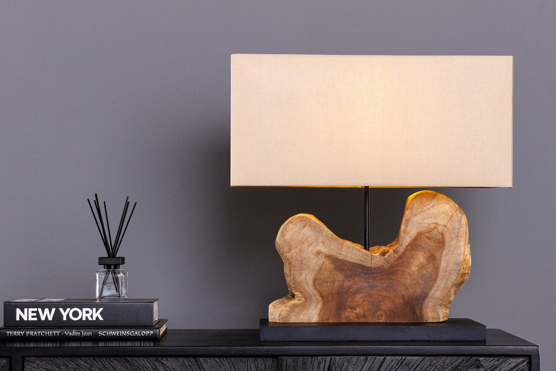 Table Lamp Hypnotic 50cm Teak Wood Natural