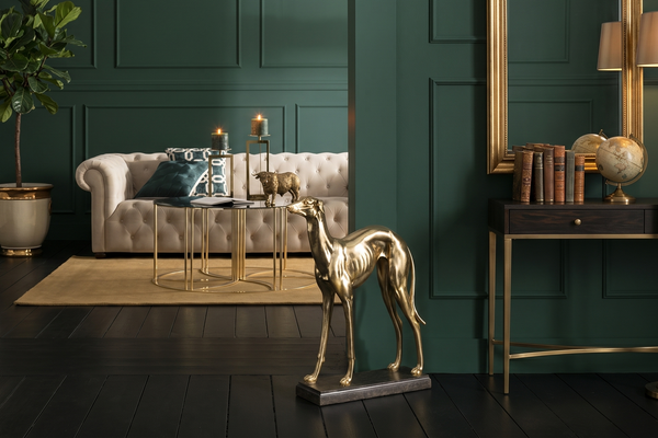 Decorative Statue Greyhound 50cm Gold