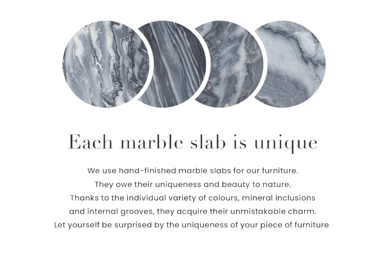 Round Coffee Table Talisman 62cm Marble Grey