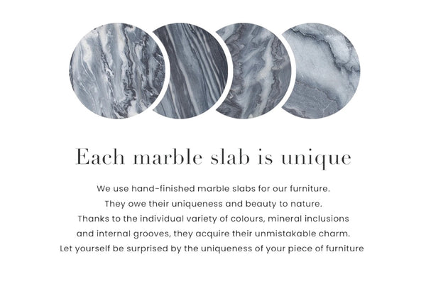 Round Coffee Table Talisman 62cm Marble Grey