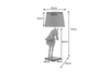 Table Lamp Black Beauty 75cm Black