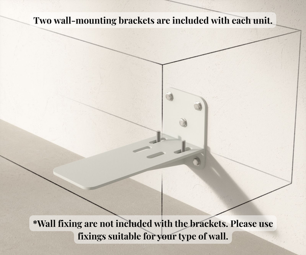 Floating TV Stand Fevo 200cm Acacia Wood Brown 4 Doors