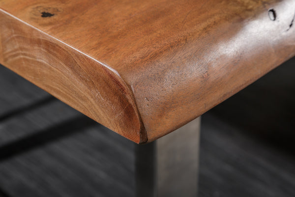 Dining Table Monolith 200cm Acacia Wood Honey 60mm Top