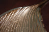 Decorative Bowl Abstract Leaf 64cm Metal Gold