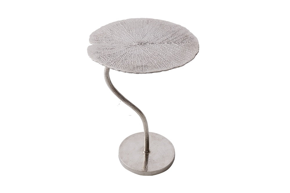 Side Table Blossom 59cm Metal Silver