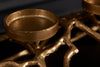 Candle Holder Abstract 60cm Metal Gold For 4 Candles