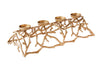 Candle Holder Abstract 60cm Metal Gold For 4 Candles