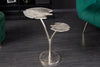 Side Table Ginkgo Double 56cm Silver Aluminium