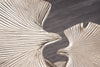 Side Table Ginkgo Double 56cm Metal Silver
