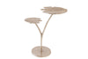 Side Table Ginkgo Double 56cm Metal Silver