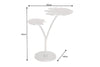 Side Table Ginkgo Double 56cm Metal Silver