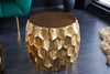 Round Coffee Table Oasis 55cm Hammered Metal Gold