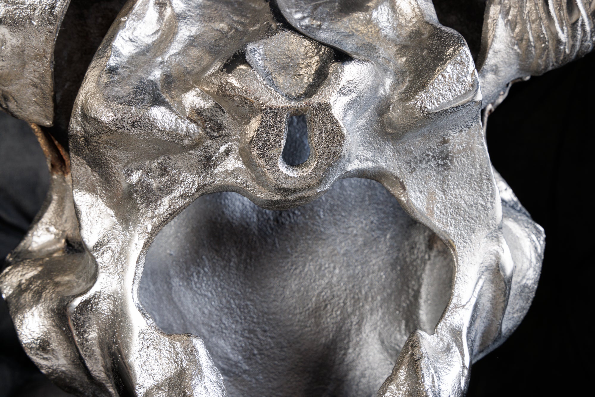 Decorative Skull Matador 70cm Metal Silver