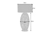 Table Lamp Ambrosia 65cm Metal Black