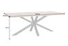 Dining Table Consul 200cm Oak Wood Natural Cross-Frame Live-Edge