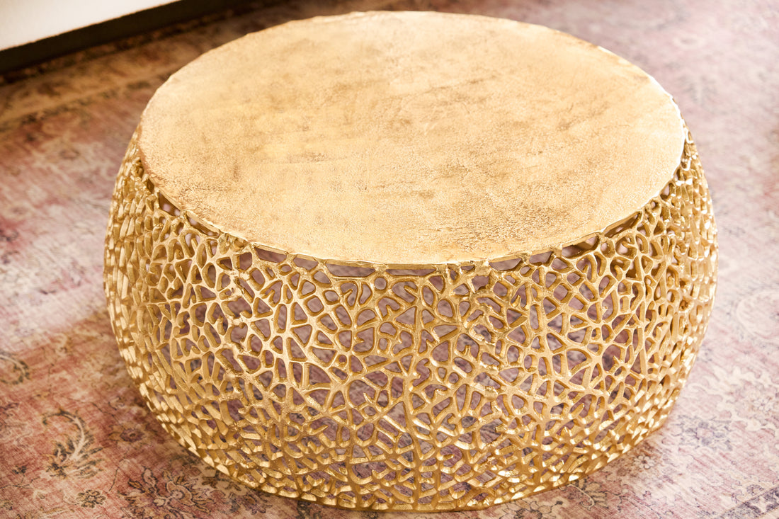 Coffee Table Ambrosia 73cm Metal Gold