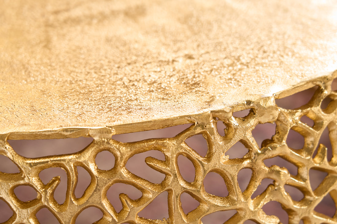 Coffee Table Ambrosia 73cm Metal Gold