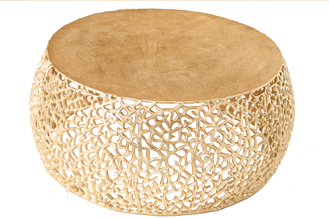 Coffee Table Ambrosia 73cm Metal Gold