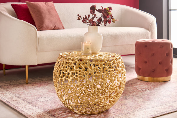 Coffee Table Ambrosia 55cm Metal Gold