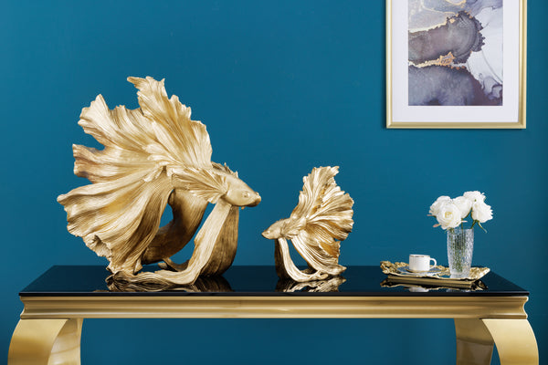 Decorative Figure Fighting Fish Crowntail 60cm Gold Betta Fish