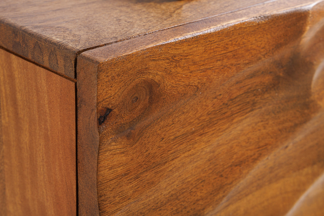 Floating TV Stand Fossil 160cm Mango Wood Brown
