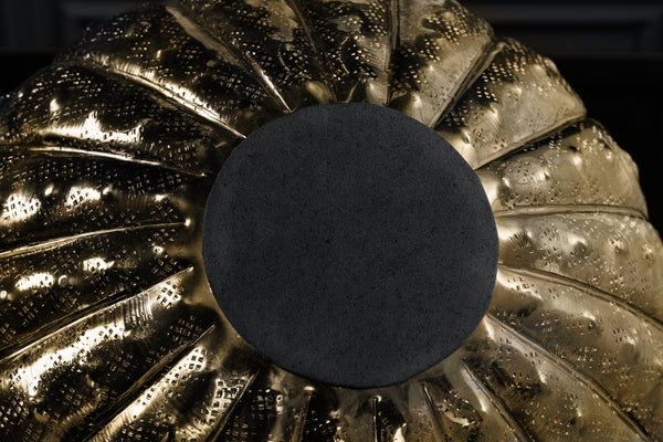 Decorative Vase Abstract 30cm Metal Gold