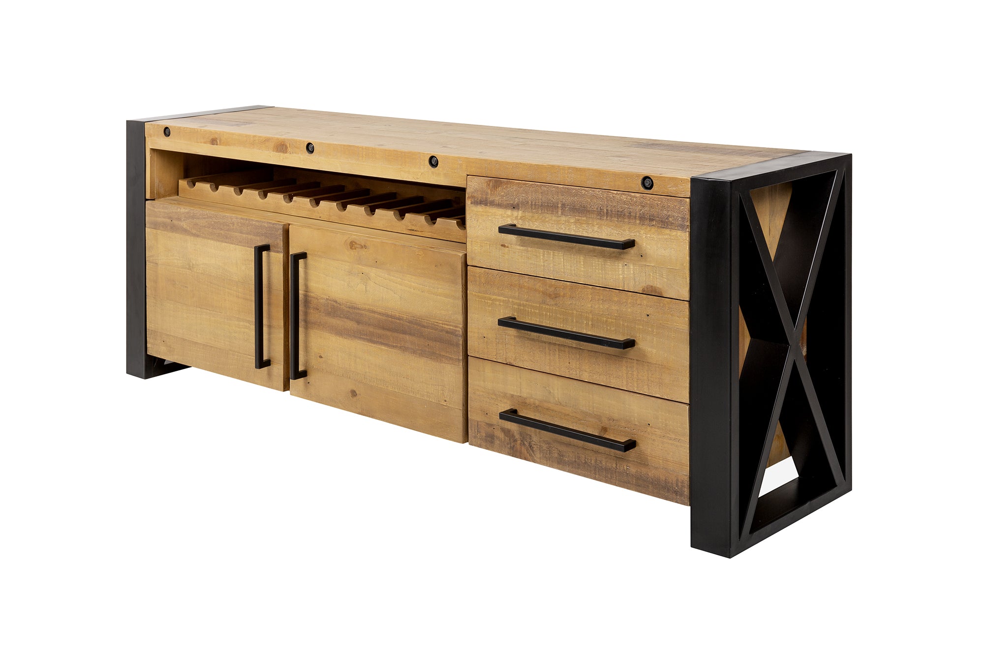 Sideboard Viking 193cm Pine Wood Brown