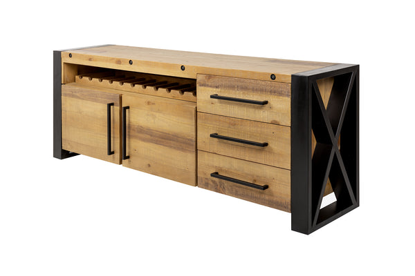 Sideboard Viking 193cm Pine Wood Brown