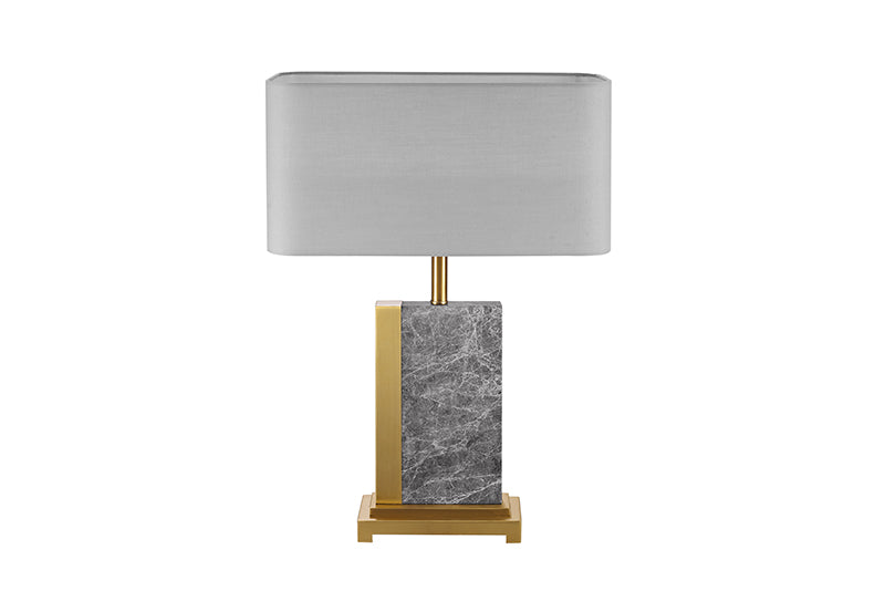 Table Lamp Palazzo 65cm Marble Grey Gold