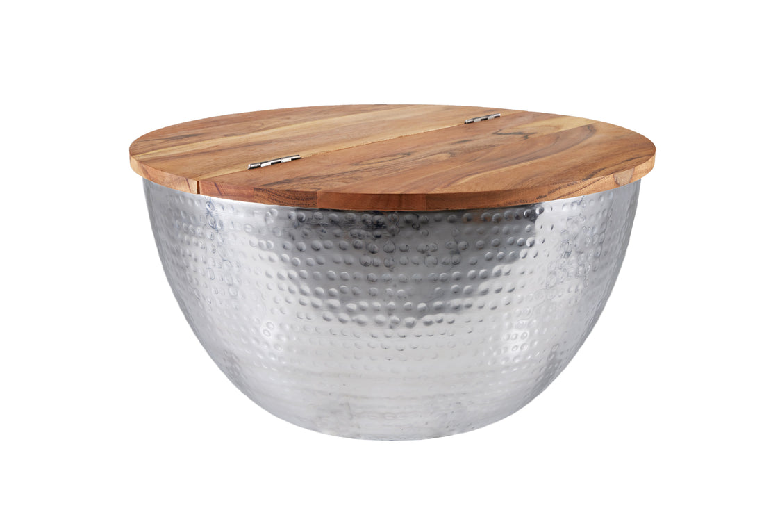 Coffee Table Orient Storage 60cm Acacia Wood Natural