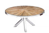 Round Dining Table Barracuda 120cm Recycled Teak Wood Brown