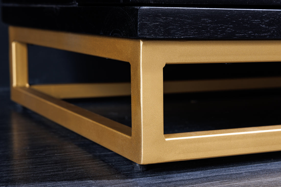 Bar Cabinet Golden Eye 140cm Mango Wood Black