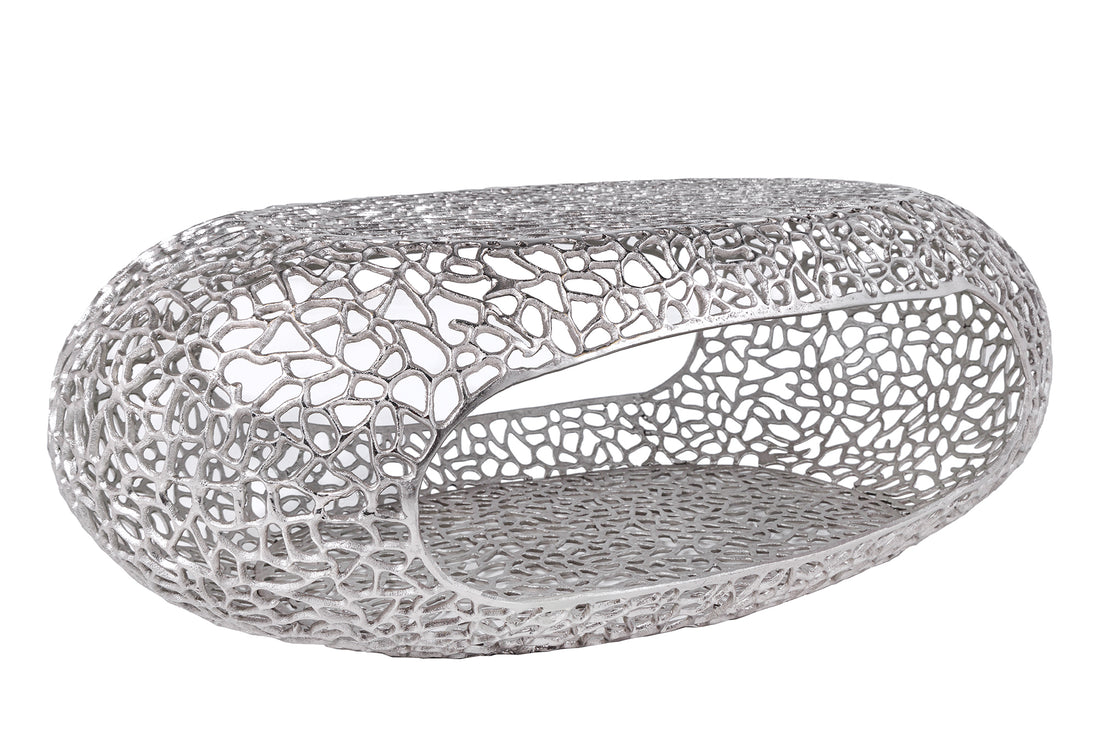 Coffee Table Ambrosia 119cm Metal Silver