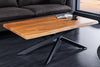 Coffee Table Monolith 110cm Acacia Wood Natural Cross Frame