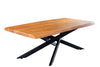 Coffee Table Monolith 110cm Acacia Wood Natural Cross Frame