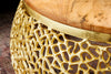 Round Coffee Table Ambrosia 72cm Metal Gold