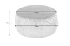 Round Coffee Table Ambrosia 72cm Metal Gold