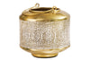 Lantern Candlelight 19cm Metal Gold