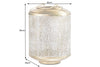 Lantern Candlelight 25cm Metal Gold