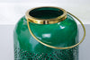 Lantern Candlelight 30cm Metal Green
